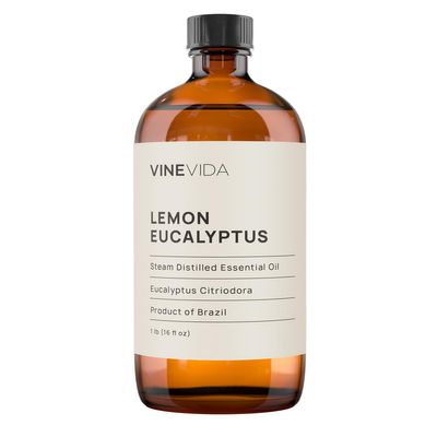 VINEVIDA Lemon Eucalyptus Essential Oil 16 oz - Undiluted Lemon Eucalyptus Oil 16 oz - Lemon Eucalyptus Candle Oil Scent - DIY Candle Scents for Candlemaking - Bulk Essential Oil for Soap Making