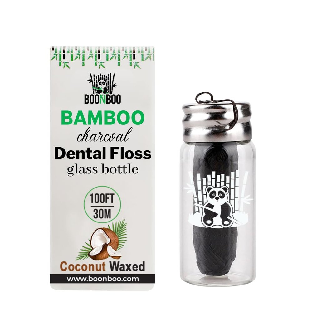 BOONBOO Dental Floss, 100FT, Coconut