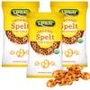 Landau Organic Spelt Pretzels, Salted, 8 oz (Pack of 3) | USDA Certified Organic, Kosher Pareve, Low-Fat Crunchy Snack | All-Natural Ingredients, Non-GMO, Healthy Salted Pretzel Bites view 1