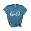 Message Therapy Shirt, Massage Therapist, Massage Gift, Its Nice to Be Kneaded, Therapist Shirt, Softstyle Unisex Tee view 1