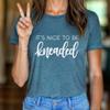 Message Therapy Shirt, Massage Therapist, Massage Gift, Its Nice to Be Kneaded, Therapist Shirt, Softstyle Unisex Tee view 3