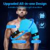 Comfytemp Shoulder Ice Pack Rotator Cuff Cold Therapy Wrap, FSA Eligible HSA Wearable, Gel Packs for Injuries Reusable Hot Cold Compress Shoulder Brace for Pain Relief, Men Women Recovery Item (Large) view 3