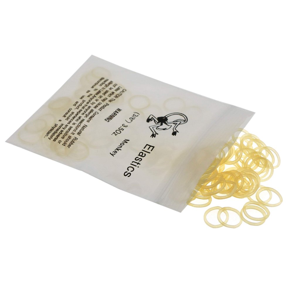 10 Bag/1000Pcs Various Sizes Orthodontic Rubber Bands Orthodontic Elastic Orthodontic Supply (3/8" 3.5 OZ)