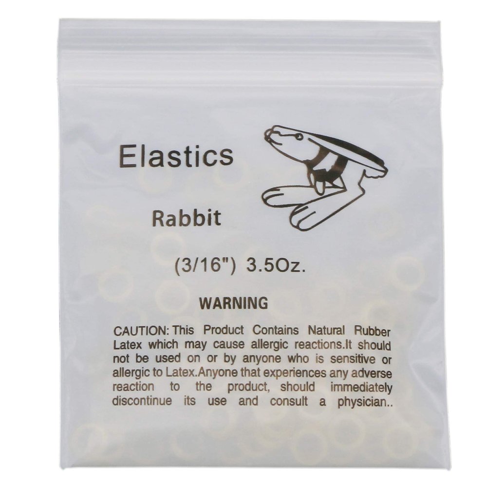 10 Bag/1000Pcs Various Sizes Orthodontic Rubber Bands Orthodontic Elastic Orthodontic Supply (5/16" 3.5 OZ)
