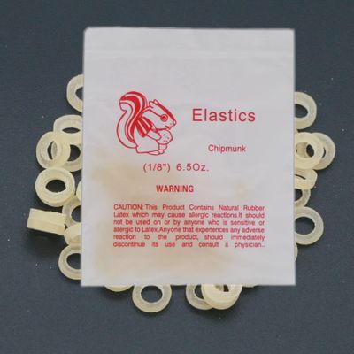 10 Bag/1000Pcs Various Sizes Orthodontic Rubber Bands Orthodontic Elastic Orthodontic Supply (1/8" 6.5 OZ)