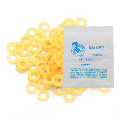 10 Bag/1000Pcs Various Sizes Orthodontic Rubber Bands Orthodontic Elastic Orthodontic Supply (1/8" 5.0 OZ)