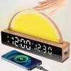 SinFoxeon Sunrise Alarm Clock, Wake Up Light with Simulation Sunrise Touch Dynamic Atmosphere Light 6 Natural Sounds 7 Color Sleep Breathing Light Suitable for Kids and Heavy Sleepers view 1