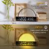 SinFoxeon Sunrise Alarm Clock, Wake Up Light with Simulation Sunrise Touch Dynamic Atmosphere Light 6 Natural Sounds 7 Color Sleep Breathing Light Suitable for Kids and Heavy Sleepers view 2