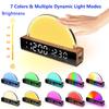 SinFoxeon Sunrise Alarm Clock, Wake Up Light with Simulation Sunrise Touch Dynamic Atmosphere Light 6 Natural Sounds 7 Color Sleep Breathing Light Suitable for Kids and Heavy Sleepers view 3