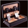 HongLianRiven Cigar Box Humidor Cigar Humidor, Leather Cigar Box Portable Travel Cigar Humidor Holds 5 Cigars view 3