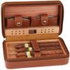 HongLianRiven Cigar Box Humidor Cigar Humidor, Cigar Case, Cedar Wood Travel Portable Leather Cigar Humidor with Humidifier view 1