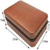 HongLianRiven Cigar Box Humidor Cigar Humidor, Cigar Case, Cedar Wood Travel Portable Leather Cigar Humidor with Humidifier view 2