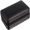 HongLianRiven Cigar Box Humidor Portable Travel Cigar Humidifier, Cigar Case with Two Pockets, Cigar Case (Color : Black) view 2