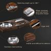 HongLianRiven Cigar Box Humidor Cigar Ashtray, Compact Cigar Box, Cigar Set with Cigar Cutter and Cigar Punch (Color : Brown) view 4