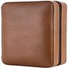 HongLianRiven Cigar Box Humidor Travel Cigar Box, Leather Cigar Box (with Humidifier and Cigar Cutter) (Color : Brown) view 4