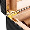 HongLianRiven Cigar Box Humidor Cigars Cigar Humidor, Cigar Humidifier with Front Hygrometer and Humidifier (Color : Black) view 4