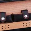 HongLianRiven Cigar Box Humidor Cedar Wood Lined Portable Travel Black Leather Cigar Case Humidor view 4