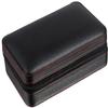 HongLianRiven Cigar Box Humidor Travel Cigar Box,Cigar Humidor,Portable Cigar Box with Two Pockets, Cigar Box (Color : Black) view 2