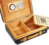 HongLianRiven Cigar Box Humidor Cigar Humidor,Desktop Cedar Wood Lined Cigar Box Travel Case Portable Holds 25 Cigars view 4