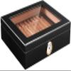 HongLianRiven Cigar Box Humidor Tabletop Cigar Humidor, Cedar-Lined Cigar Humidor with Hygrometer and Humidifier (Color : A) view 1