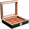 HongLianRiven Cigar Box Humidor Tabletop Cigar Humidor, Cedar-Lined Cigar Humidor with Hygrometer and Humidifier (Color : A) view 2