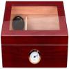 HongLianRiven Cigar Box Humidor Large Capacity Cigar Box, Cigar Humidor, Cigar Box with Hygrometer and Humidifier (Color : Brown) view 1