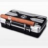 HongLianRiven Cigar Box Humidor 10 Cigar Desktop Humidor Cigar Box + Hygrometer (Color : Black) view 3