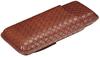 HongLianRiven Cigar Box Humidor Portable Leather Cigar Box, Cigar Box Travel, Can Accommodate 3 Cigars and Stainless Steel Cigar Cutter (Color : Brown) view 4