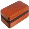 HongLianRiven Cigar Box Humidor Portable Travel Cigar Humidifier, Cigar Case with Two Pockets, Cigar Case (Color : Brown) view 2