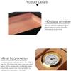 HongLianRiven Cigar Box Humidor Portable Cigar Box, Cedar Wood Cigar Box, with Glass/Hygrometer/Humidifier (Color : Black) view 3