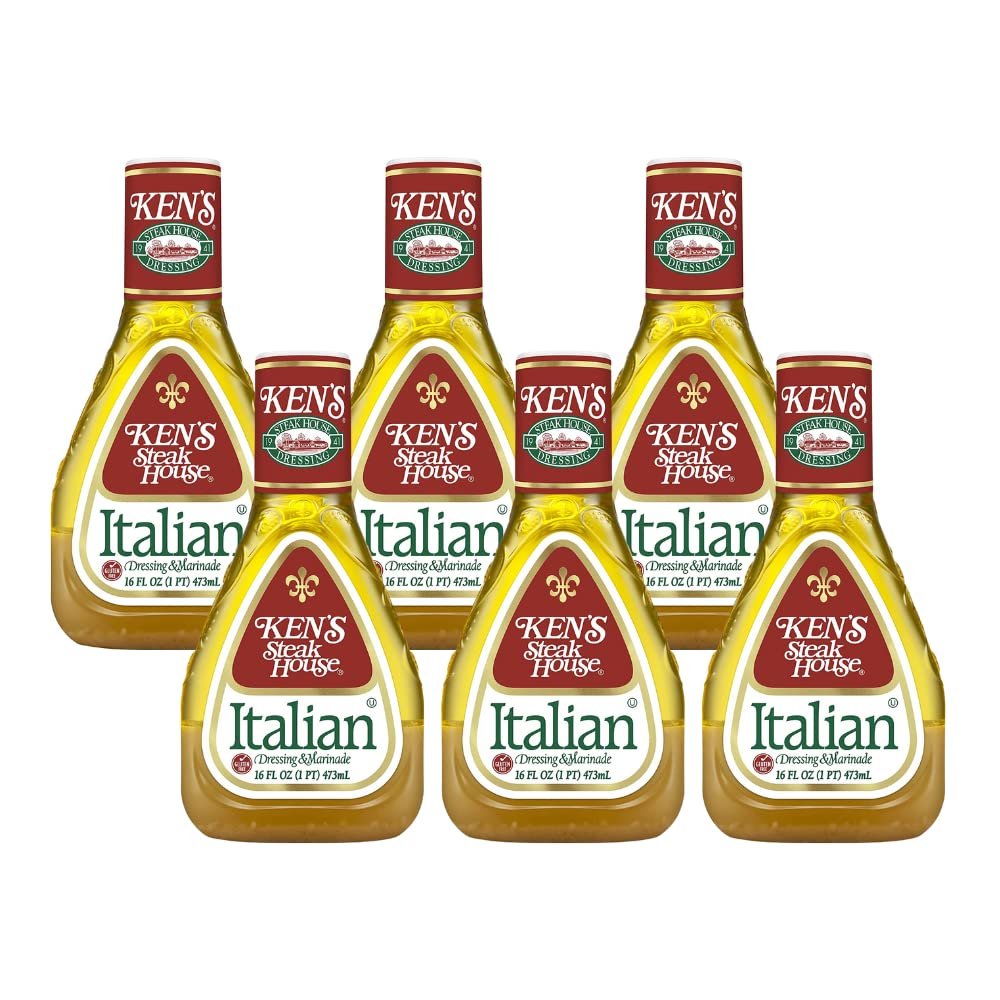 Ken's Steak House Italian Dressing & Marinade 16 Fl Oz (Pack of 6)