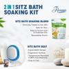 Fivona 2-in-1 Sitz Bath Soak Kit Over The Toilet Seat with Epsom Salt with Essential Oils Blend for Hemorrhoids and Postpartum Care Ideal for Perineal Soaking and Fast Irritation Relief view 3