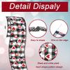 Valentine's Day Glitter Heart Ribbons for Wreath Bows Wrapping Gifts, Black and White Buffalo Plaid Ribbons for Valentine's Day Wedding Decoration DIY Crafts, 2.48" X 10 Yards Wired Edge Burlap Ribbon view 3