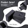 Spakon 30 Pcs Soap Boxes for Homemade Soap Packaging Mini Kraft Paper Box with Window 3.5 x 2.6 x 1.2 Inch Rectangle Gift Box for Bakery Candy Gift Packaging Halloween Birthday Party (Black) view 3
