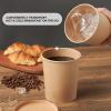 JOLLY PARTY 25pack 32oz Paper Soup Containers with Lids, Disposable Paper Food Cups, Ice Cream Cups, Food Storage with Lids, Microwavable and freezer safe, Suitable for Christmas Thanksgiving (Brown) view 3