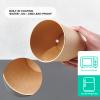 JOLLY PARTY 25pack 32oz Paper Soup Containers with Lids, Disposable Paper Food Cups, Ice Cream Cups, Food Storage with Lids, Microwavable and freezer safe, Suitable for Christmas Thanksgiving (Brown) view 4