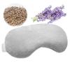 Umisleep Lavender Eye Mask, Aromatherapy Weighted Sleep Mask for Dry Eyes Men Women, Microwave Heated Hot Therapy Eye Cover Moist Compression Pain Relief, Pillow for Puffy Eyes, Sinus Pain, Grey view 1