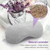 Umisleep Lavender Eye Mask, Aromatherapy Weighted Sleep Mask for Dry Eyes Men Women, Microwave Heated Hot Therapy Eye Cover Moist Compression Pain Relief, Pillow for Puffy Eyes, Sinus Pain, Grey view 4