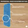 3-Pack Cinch Mop Replacement Heads, Microfiber Mops for Floor Cleaning - Wall Mop with Reusable Washable Pads, Compatible with Cinch Mop - Microfiber Wholesale view 2