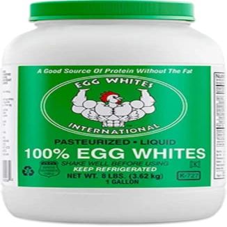Egg Whites International 100% Pure Liquid Egg White Protein Designed to Drink. Now 100% CAGE Free (1 Gallon & Pump)