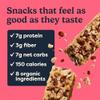 Tosi Nut Bars, PB&J, Healthy Snacks for Adults & Kids, Plant Based Crunchy Bars (7G Protein), Organic Keto Snacks, Vegan, Gluten & Soy Free, Low Sugar, Omega 3s, 1oz, 12-Pack view 4