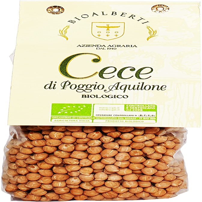 Organic Chickpeas Sultano - Bio Alberti Family Farm, Poggio Aquilone, Umbria - 1.1 lbs