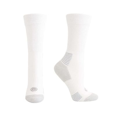 Doctor's Choice Diabetic Crew Socks, Half-Cushioned, Non-Binding, 2pk, White, X-Large