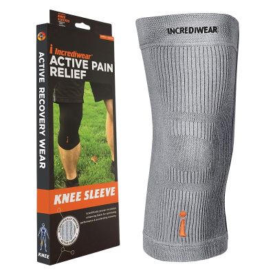 Incrediwear Knee Sleeve  Knee Braces for Knee Pain, Joint Pain Relief, Swelling, Inflammation Relief, and Circulation, Knee Support for Women and Men, Fits 22-26 Above Kneecap (Grey, XXX-Large)