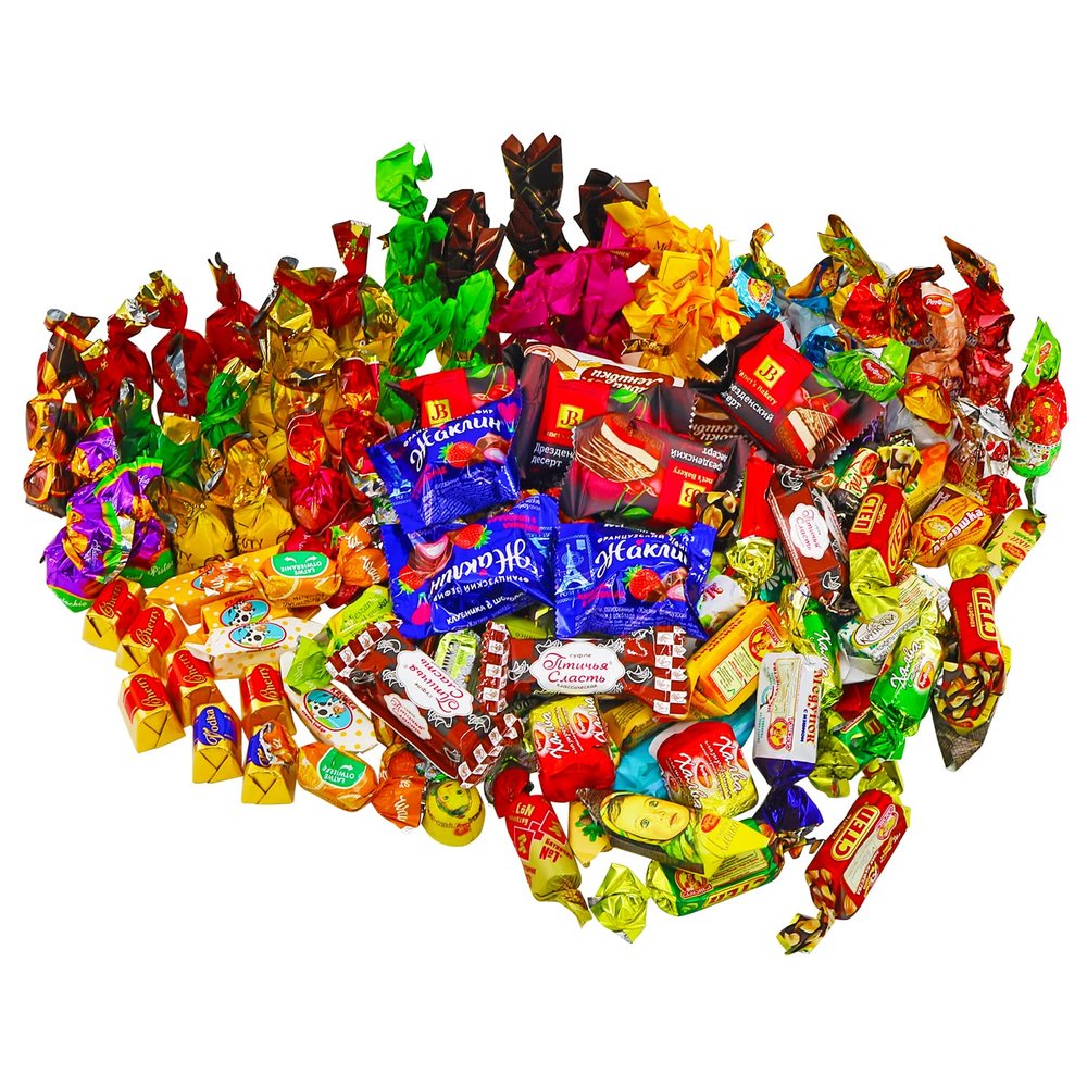 Supreme Sweets Candy Mix Gift Bag - Russian, Polish & Ukrainian Candy Mix - Ulitimate Assortment of Chocolate Party Candy Mix of Eastern European Candies Variety of Russian, Polish & Ukrainian Candy (450g / 1 lb)
