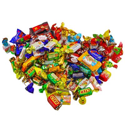Sweet Candy Mix Gift Bag - Russian Candy Mix - Assortment Chocolate and Caramel Party Candy Mix of Multiple Confectioneries Variety of Russian Candy by the Pound (450g / 1 lb)
