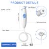 BBTO Oral Hygiene Accessories Standard Water Hose Plastic Handle with Water Flosser Replacement Jet Tip, Compatible with Waterpik Oral Irrigator WP-100 WP-300 WP-660 WP-900 (4 Pieces) view 2