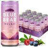 Blue Bear Relax - Natural Calming Tea, Mixed Berry Herbal Tea Infusion, Canned Drink, Lavender, Lemon Balm and Chamomile, Vegan and Caffeine-Free, Zero Sugar, 8.4 fl oz, Pack of 12 view 1