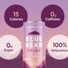 Blue Bear Relax - Natural Calming Tea, Mixed Berry Herbal Tea Infusion, Canned Drink, Lavender, Lemon Balm and Chamomile, Vegan and Caffeine-Free, Zero Sugar, 8.4 fl oz, Pack of 12 view 4