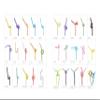 400 Count 10.2 Inch Colorful Flexible Plastic Drinking Straws,Bendable Long Thick Disposable Artical Straws,for Party,for Use with Any Jumbo Cup or Water Bottle,BAP Free,Diameter 0.24 inch view 4